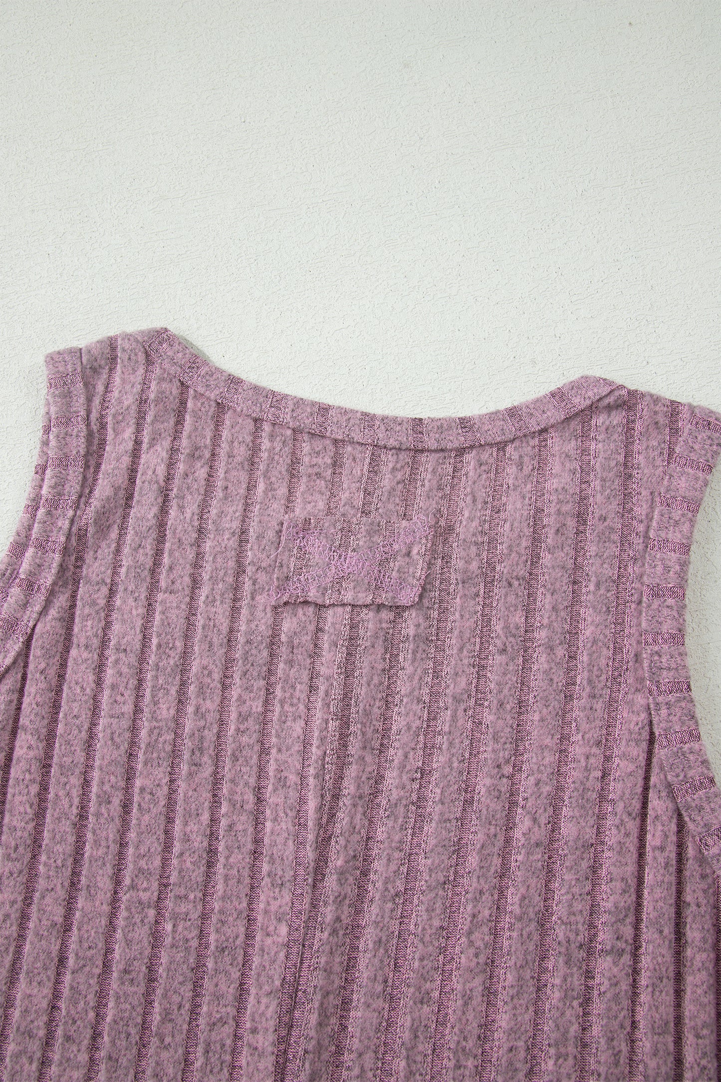 Bonbon Slim Ribbed Mineral Wash Tank Top